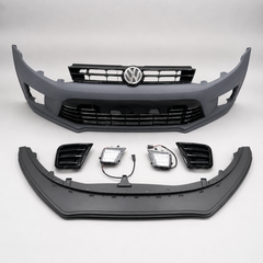 VW Polo & Vento WRC Front Bumper Body Kit with LED Fog Light