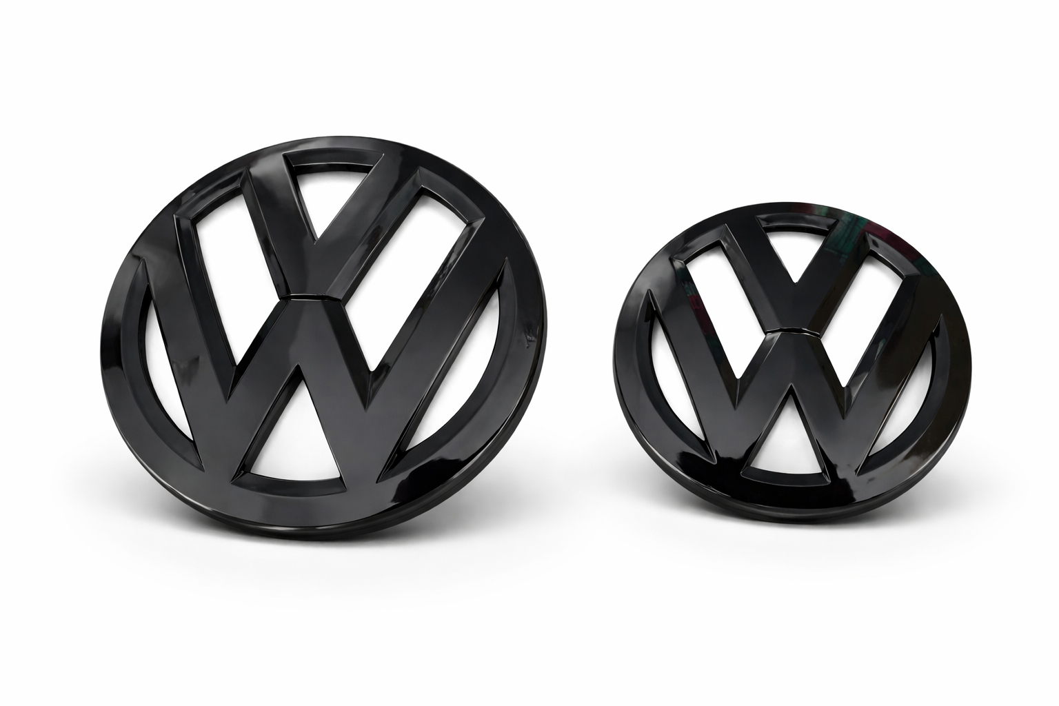 Volkswagen Gloss Black Emblem Cover Set – Front & Rear | VW Polo / Vento