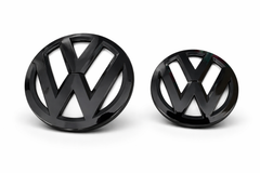 Volkswagen Gloss Black Emblem Cover Set – Front & Rear | VW Polo / Vento